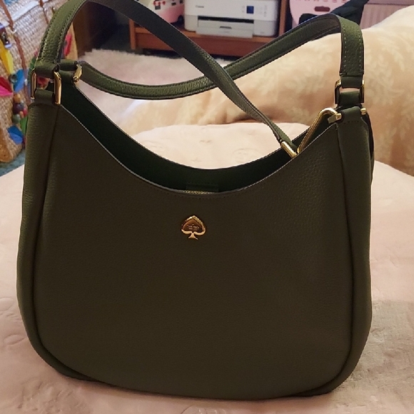Kate Spade Forest Green Hobo Bag - Picture 1 of 9